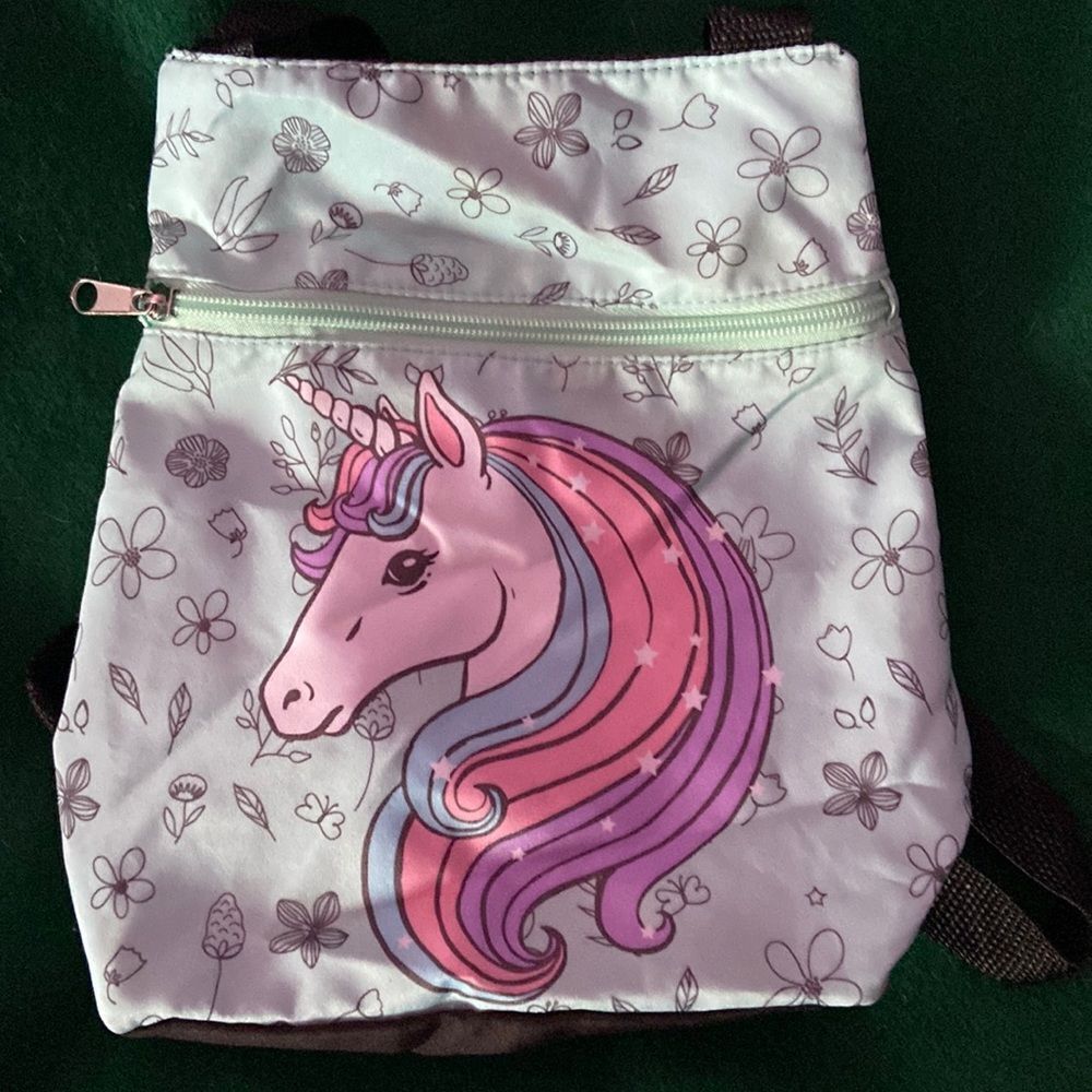 Unicorn Mini Makeup Bag / Tiny Backpack – Cute Cosmetic Pouch